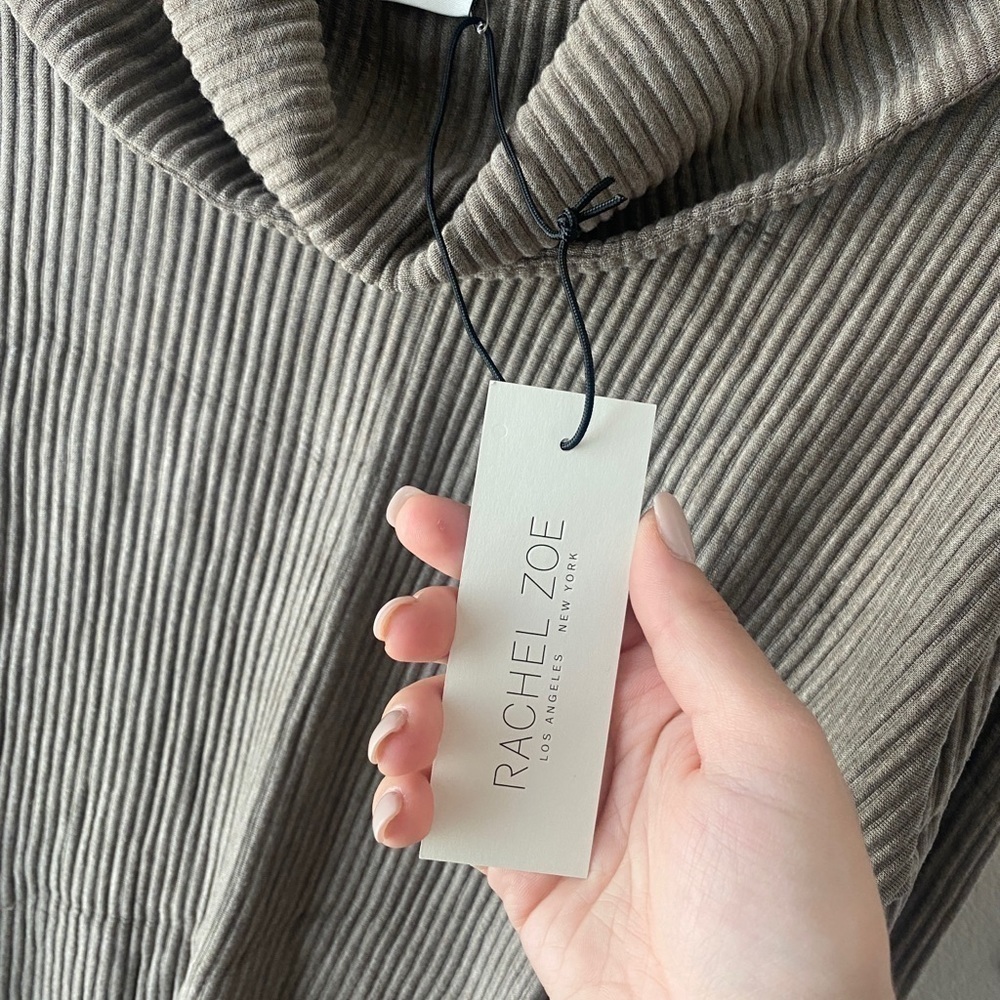 NWT - Rachel Zoe tan cowl neck sweater - Picture 4 of 5
